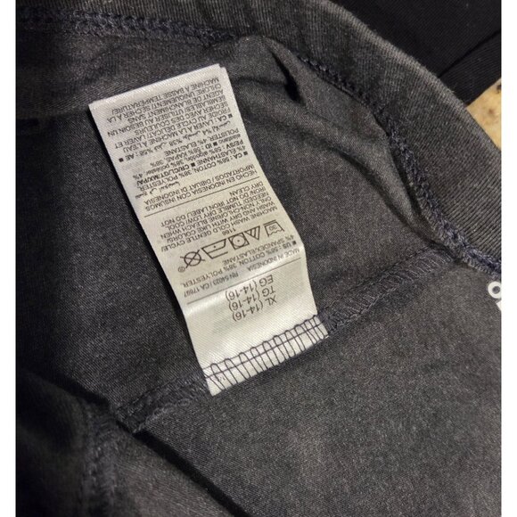 Lot of 2 Old Navy Built In Tough Gray Lattice Hem Leggings Youth Girls XL New - Picture 9 of 11